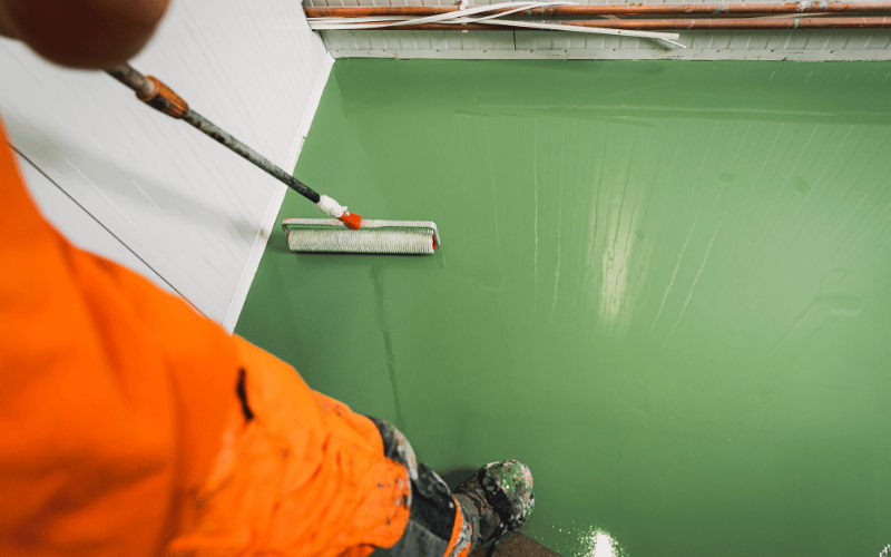 new-green-polyurea-floor